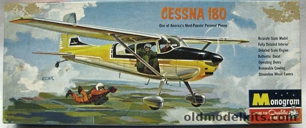 Monogram 1/41 Cessna 180 - Four Star Issue, PA123-100 plastic model kit